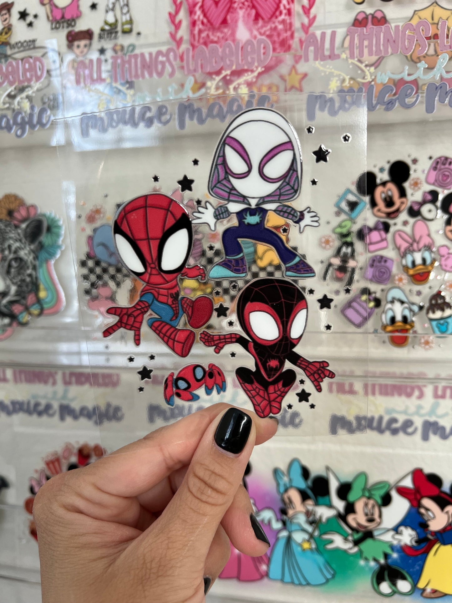 His Amazing Friends UV DTF Disney Inspired Spidey Decal Marvel Tumbler | Ready to Apply Avengers Car Window Wrap