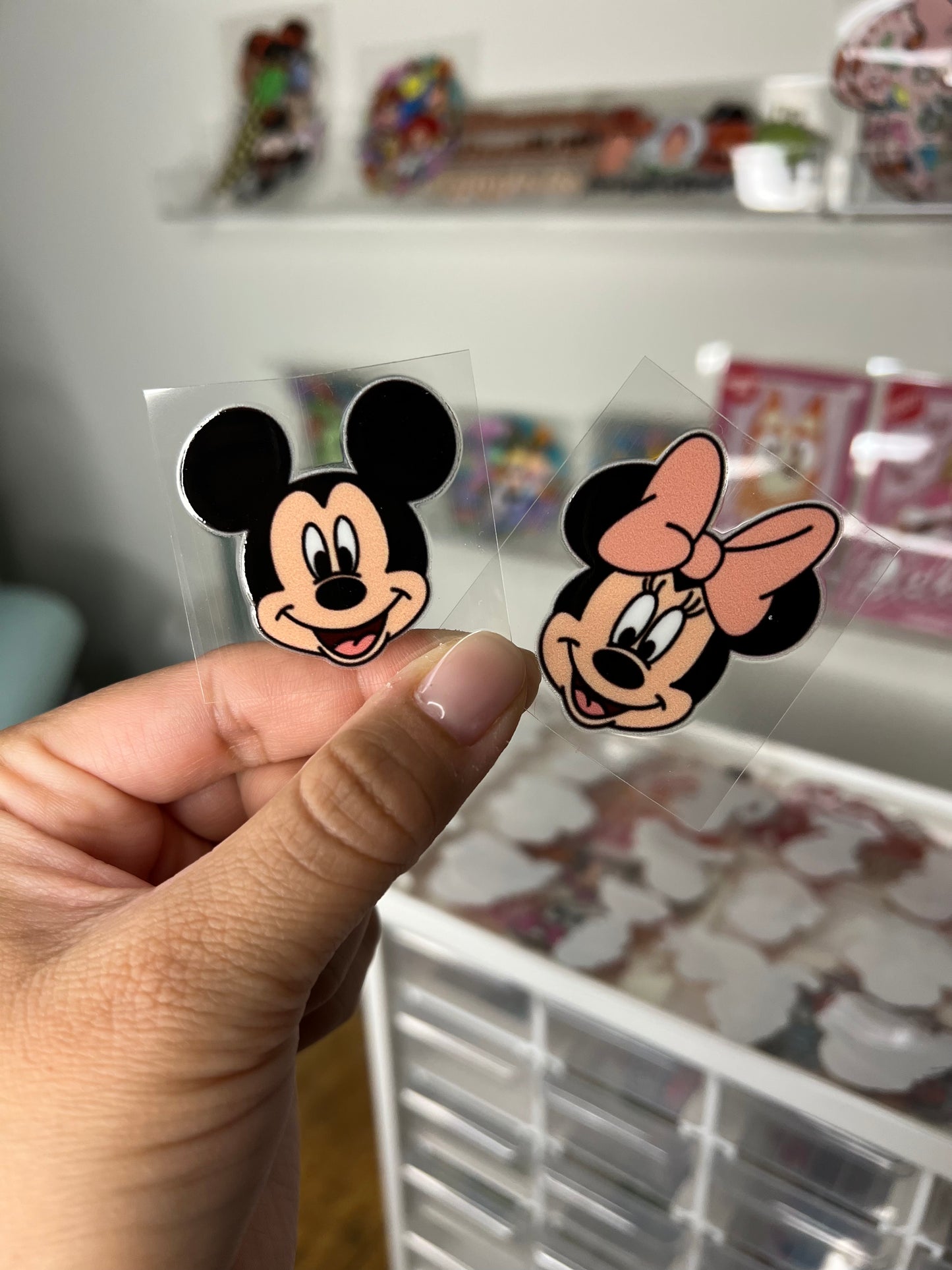 Mouse and Minnie Mini UV DTF