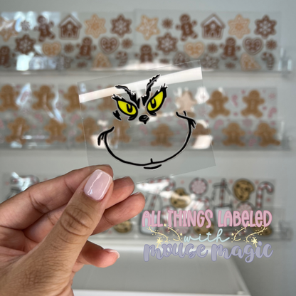 Character Ornament UV Direct to Film Decals Christmas DIY Sticker Ornaments | Ready to Apply Waterproof Permanent