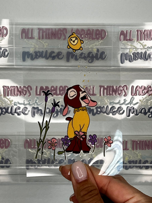 Valentino Wish UV DTF Disney Inspired Decal Asha Sticker | Ready to Apply Waterproof Permanent Transfer